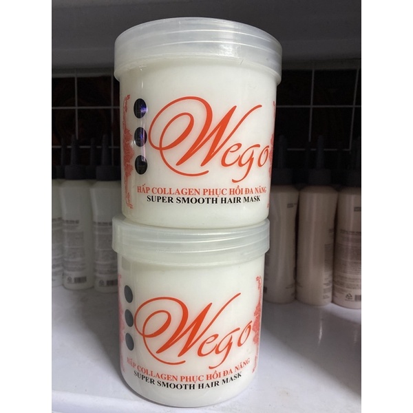 Hấp dầu ủ xả tóc cao cấp siêu mềm mượt, siêu phục hồi tóc wego 1000ml