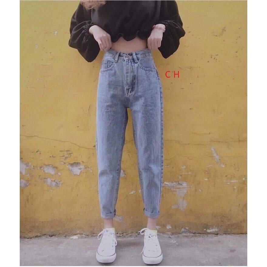 Quần bò baggy trơn COH0221