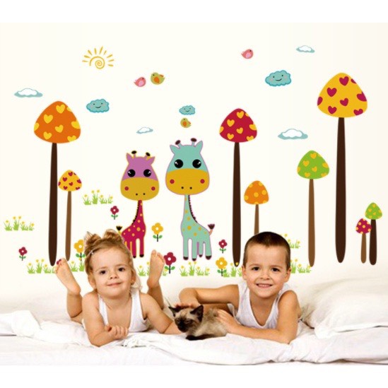 Decal dán tường chọn mẫu trang trí phòng