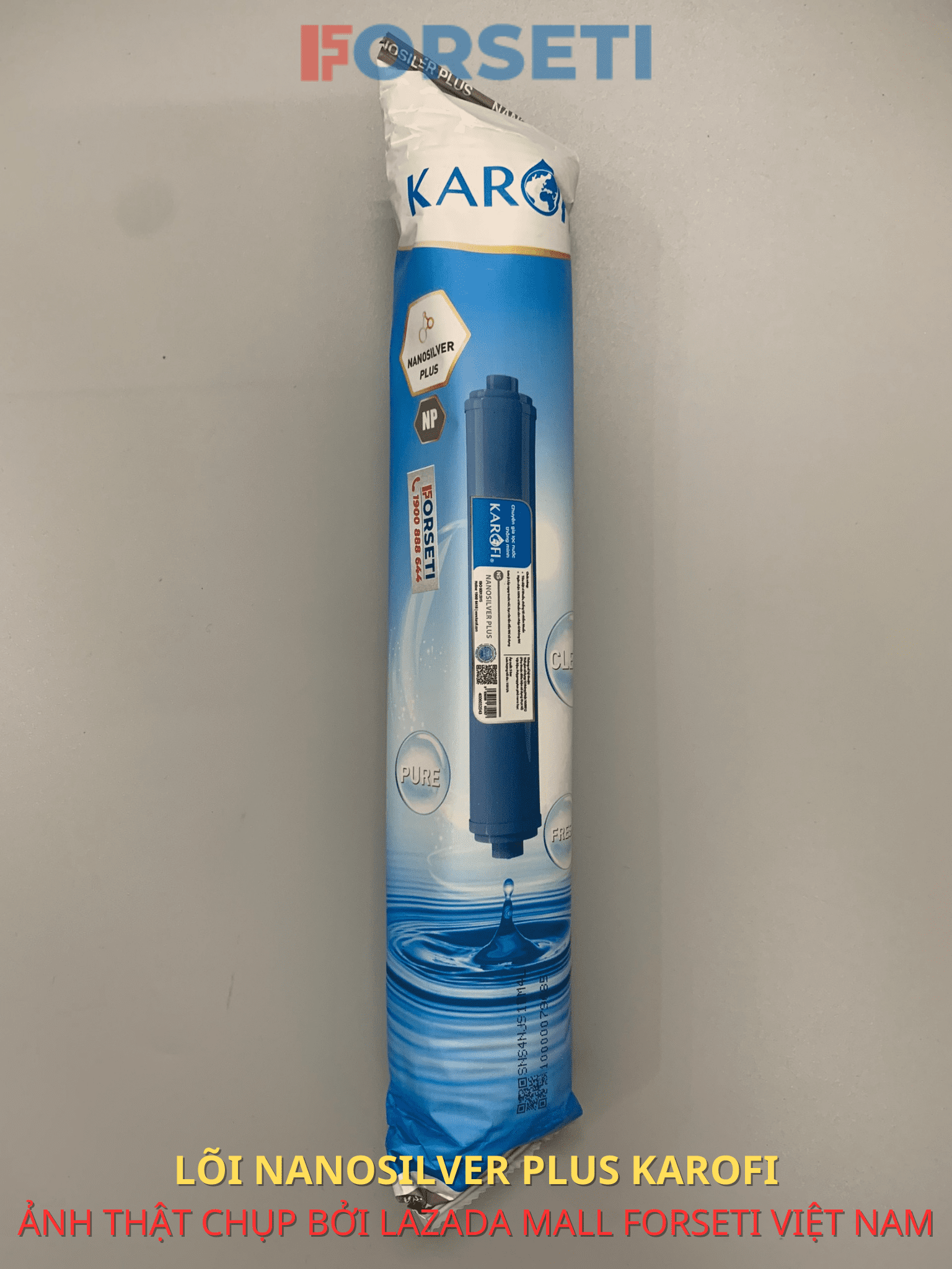 Combo 5 Lõi Lọc Chức Năng 56789 KAROFI (T33 Min Far Orp Nano) (Tặng 1 Cút T Nối Nhanh Và 1 Mét Dây 6mm)