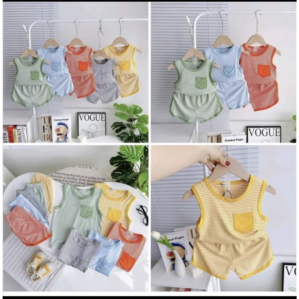 COMBO 3 BỘ CỘC TAY VÀ BA LỖ MINKY MOM