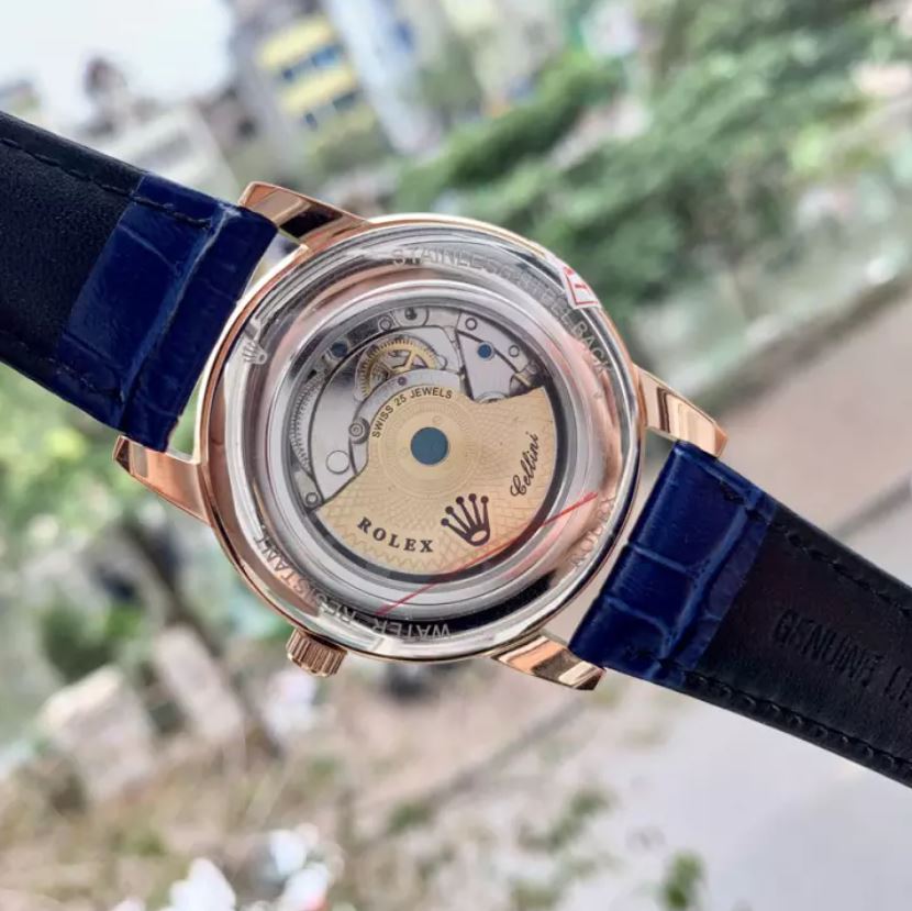 [ PHỐ ĐỒNG HỒ GIÁ SỈ ] Đồng Hồ Nam R Sun&Moon White Automatic size 40mm + Thẻ Bảo Hành