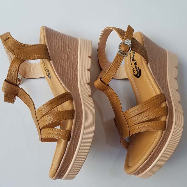 [HCM]Giày Sandal Nữ Đế Xuồng BIGBEN Da Bò Thật Cao Cấp