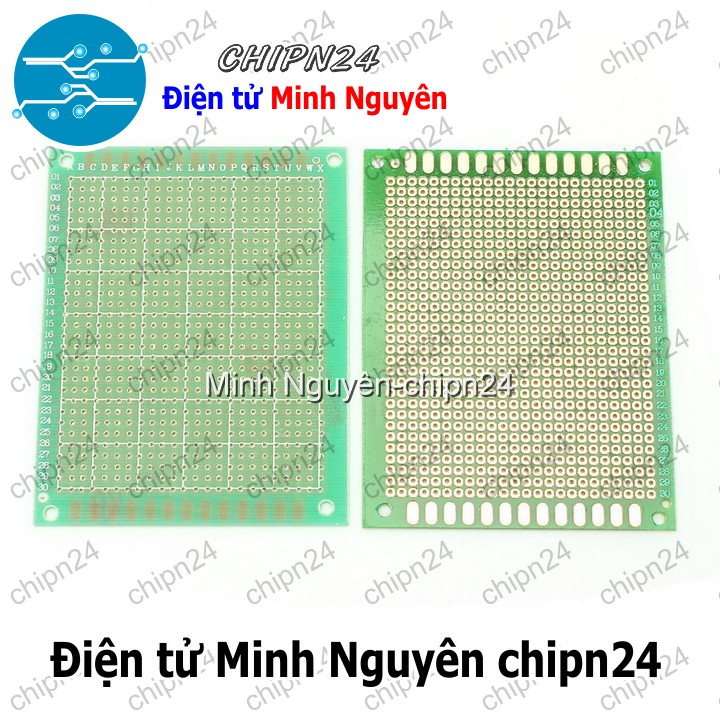 [1 tấm] Testboard 1 mặt Thủy tinh 7x9cm (Board đồng đục lỗ PCB, Testboard cắm hàn) - HH000687