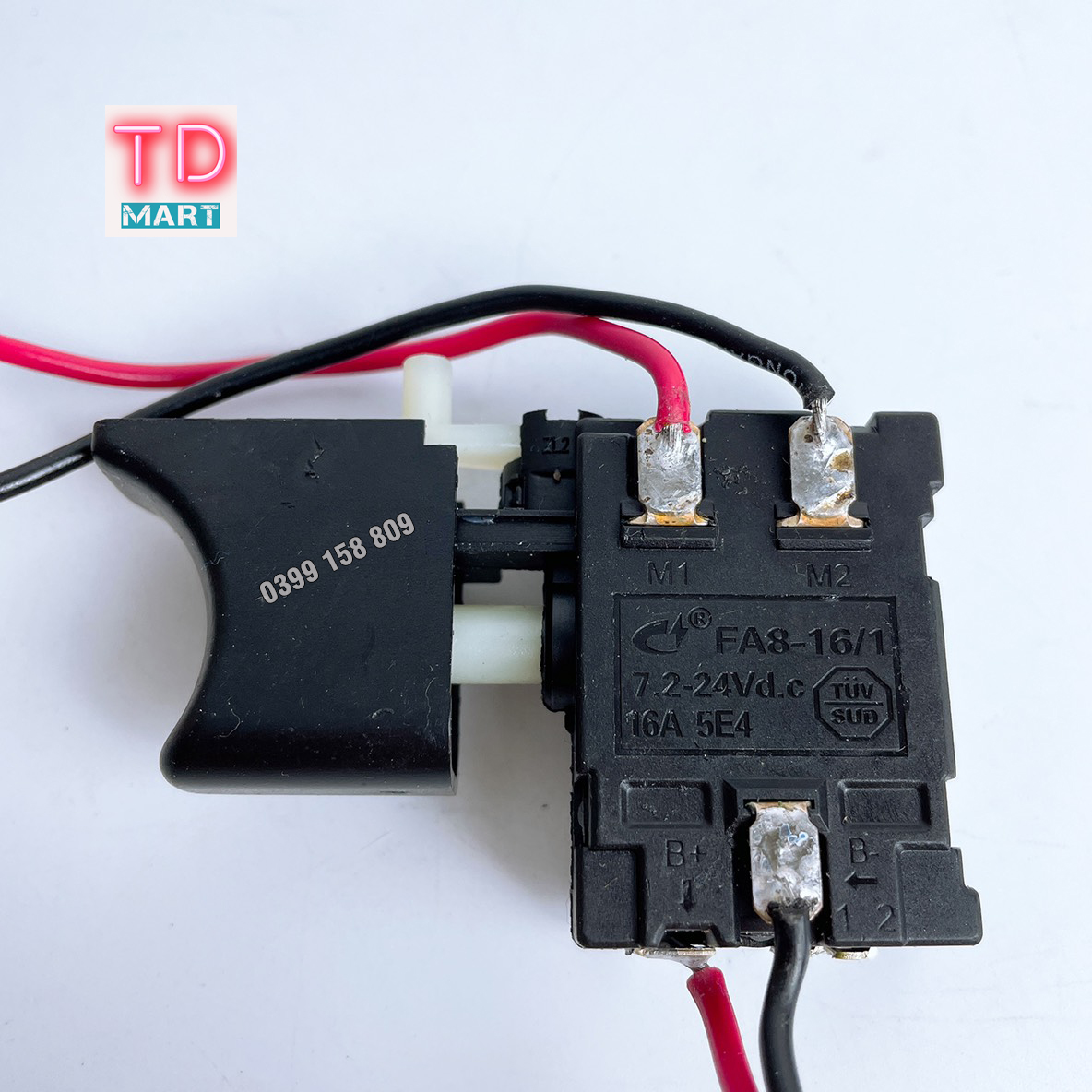 Công tắc đảo chiều, cò máy khoan pin 21V có chổi than