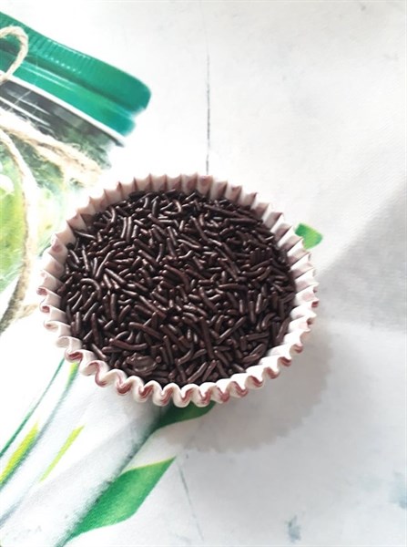 Cốm bi socola cốm nâu socola 10g bông đường cốm màu trang trí bánh