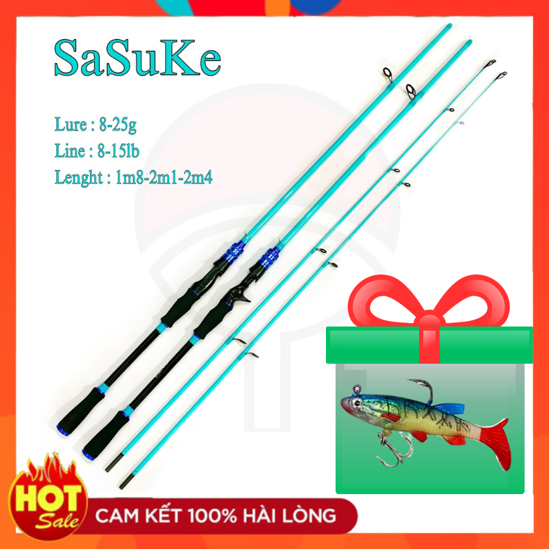 Cần câu daiwa sasuke độ cứng m - hoài my fishing 1m8 2m1 2m4 cần lure máy đứng cần lure máy ngang cần câu suối, cân câu lure cá lóc
