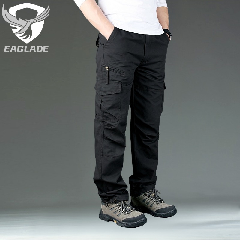 Eaglade mens tactical cargo pants S7 Black