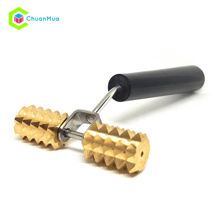 Double girdle needle roller (large size)-Diagnostic Instrument (abdomen, back, thigh, muscle stimulator, fat burning, blood bruise roller) | chuanbuy gda170