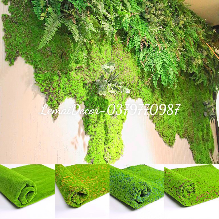 Tấm thảm rêu trang trí kích thước 100cm*100cm(Loại cao cấp)