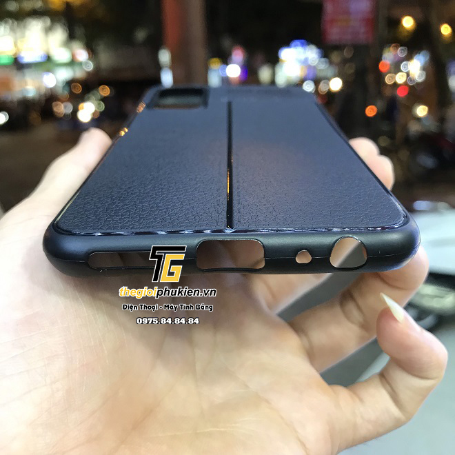 Ốp lưng Vivo V19 Neo silicon giả da Auto Focus