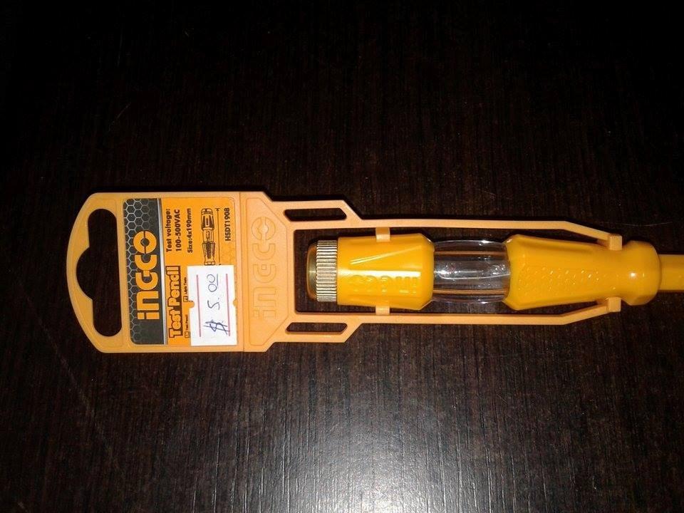 Bút thử điện 4x190mm Ingco HSDT1908
