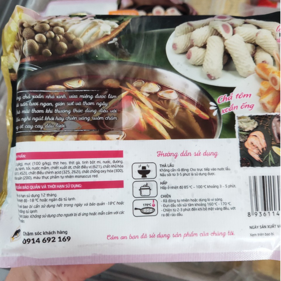 Chả mực xoắn ống Lacu