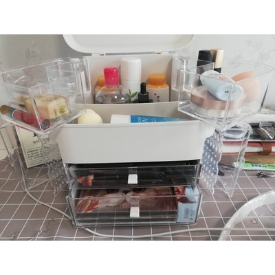 (ẢNH THẬT) Tủ đựng mỹ phẩm CÓ GƯƠNG, ĐÈN LED