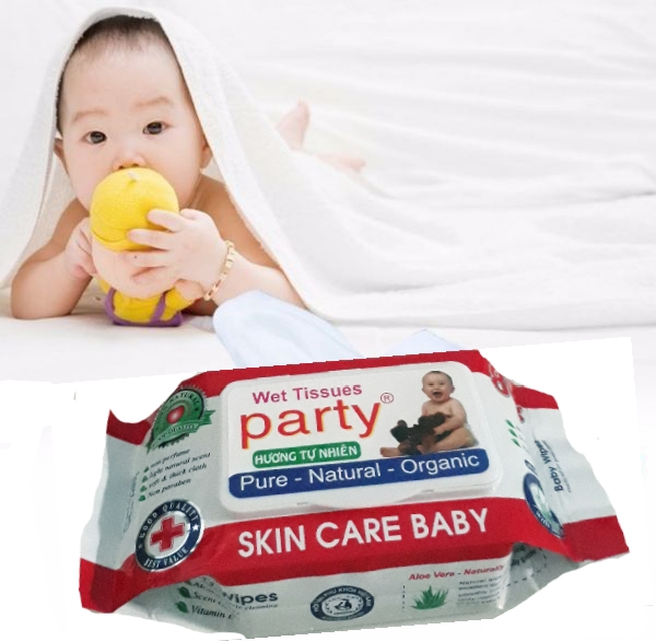 Combo 10 GÓI KHĂN ƯỚT PARTY 80G