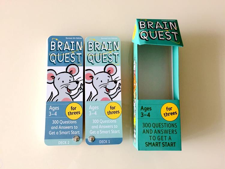 Thẻ Brain quest 3-4 tuổi (Gồm có 2 deck)