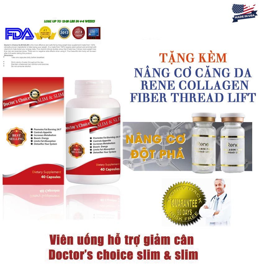 Giảm cân Doctor’s Choice SLIM &SLIM [Giúp giảm cân hiệu quả và an toàn]
