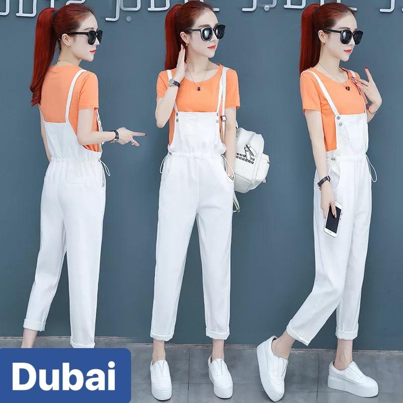 QUẦN YẾM JEAN NỮ CHẤT BÒ TRẮNG TRƠN ULZZANG NÂNG MÔNG SIÊU CUTE TREND MỚI DB-CJ99 CAO CẤP - DUBAI FASHION