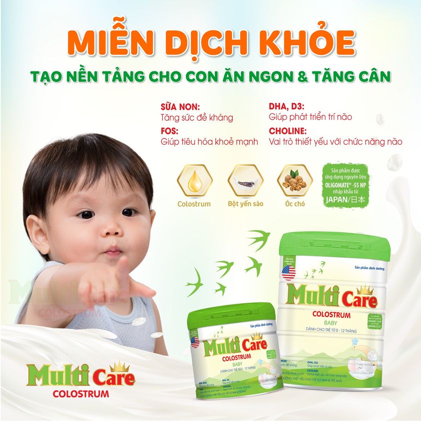 Sữa bột Multi care colostrum (0-12 tháng)