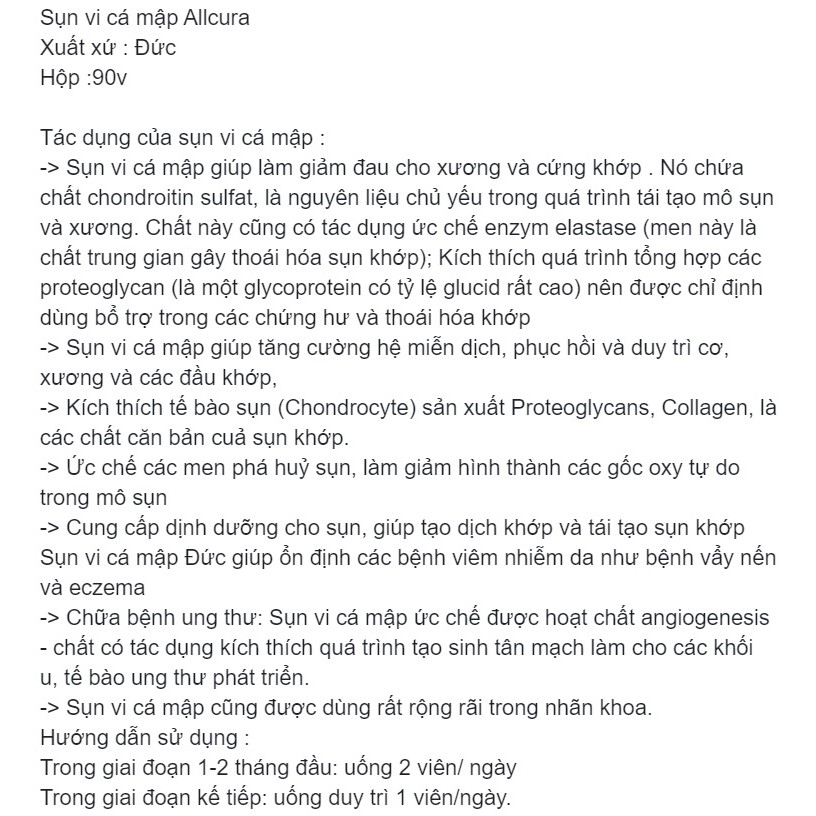 Hàng Đức đủ bill chăm sóc cơ thể allcura