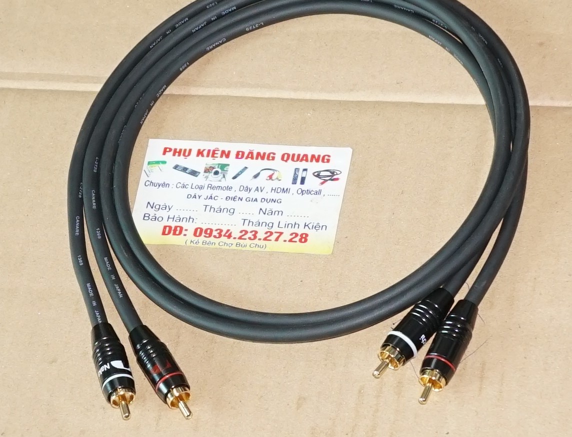combo dây av nhật 1 cặp 0.5m , 1 cặp 1m , dây canare nhật