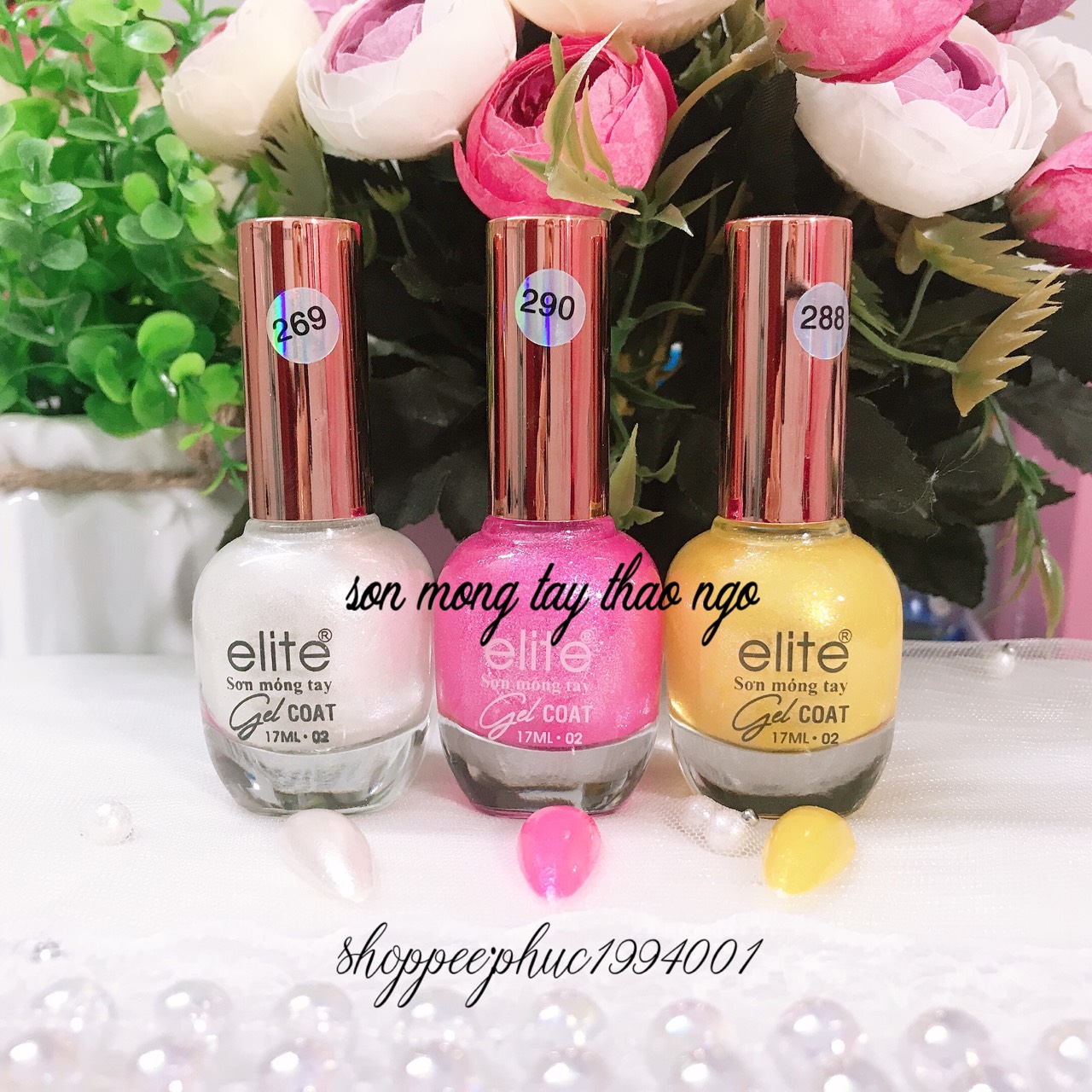 [HCM]Sơn móng tay Gel lạnh Elite 17ml ( không cần hơ đèn)