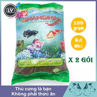 Combo 2 túi thức ăn cho cá cảnh, cá Koi, cá Chép Shanghai viên nhỏ gói 100g thumbnail