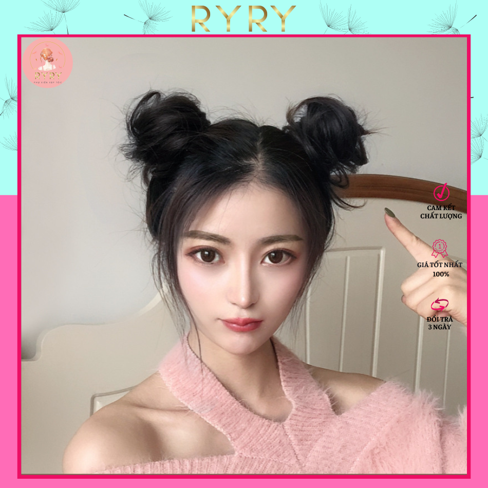 Búi tóc giả kiểu kẹp thời trang cho nữ