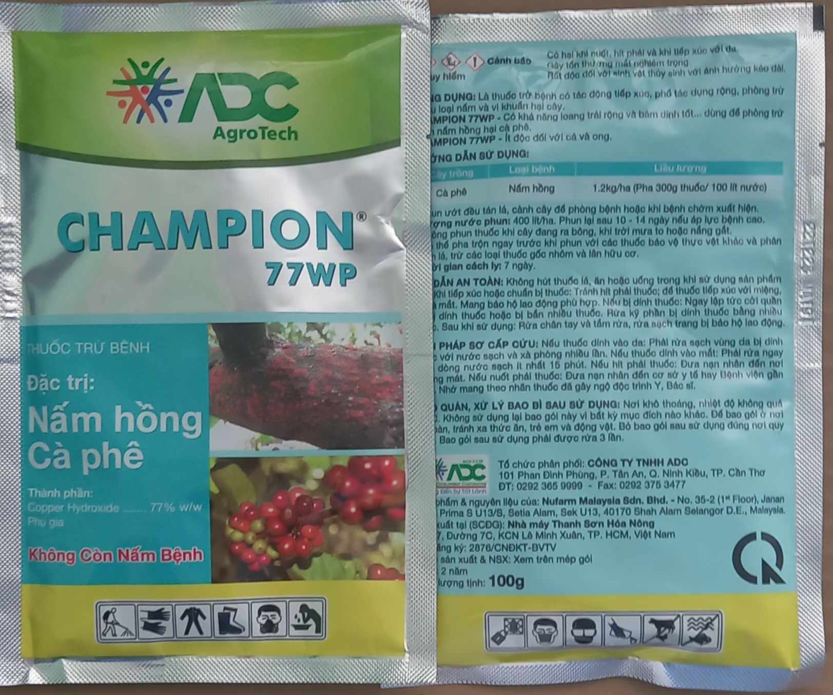Thuốc Trừ Bệnh CHAMPION 77WP (100g)