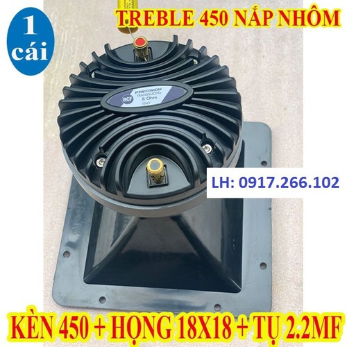 LOA TREBLE KÈN 450 RCF NẮP NHÔM Tặng Phễu HỌNG 18X18cm + TỤ XỊN 2.2mf - NHẬP KHẨU - GIÁ 1 CÁI