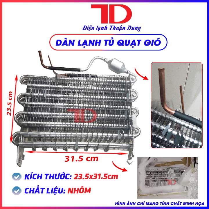 Dàn lạnh tủ quạt gió 31.5x23.5cm - Điện Lạnh Thuận Dung