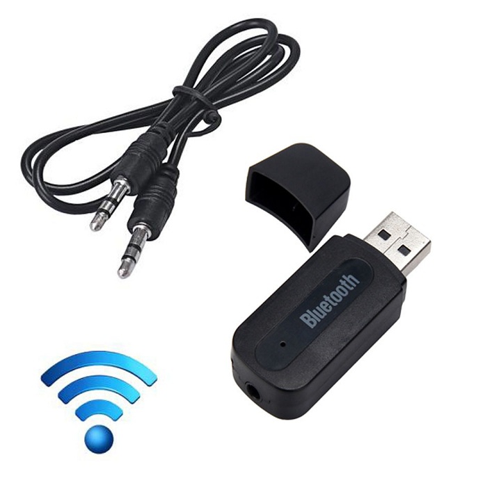 [HCM]USB Thu Bluetooth Dùng Cho Loa Và Amply 3.5mm - Màu Ngẫu Nhiên