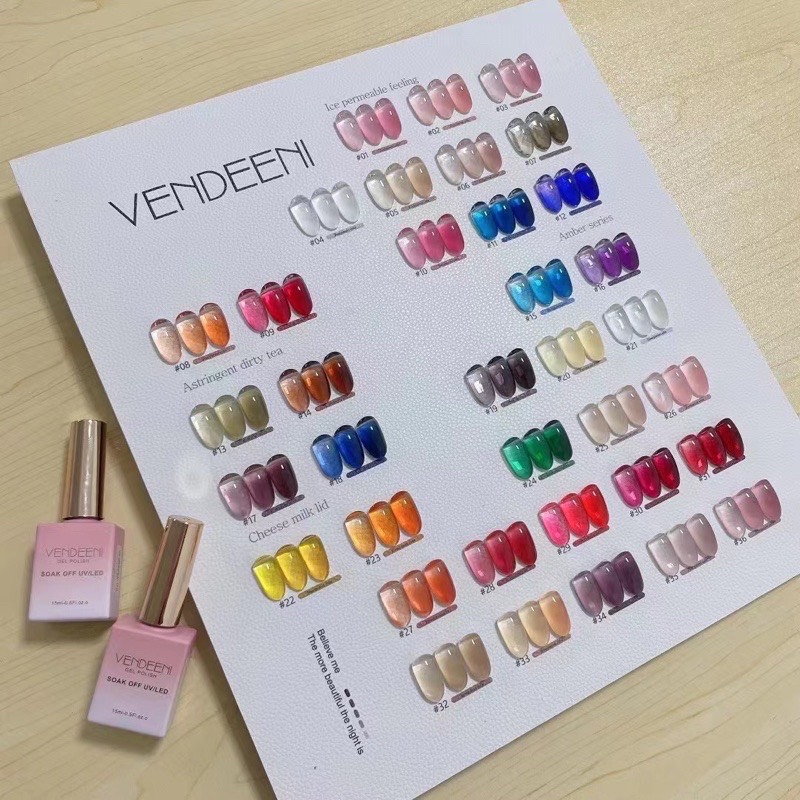 Sét sơn thạch vendeeni 36 mầu tặng kèm bảng mầu)