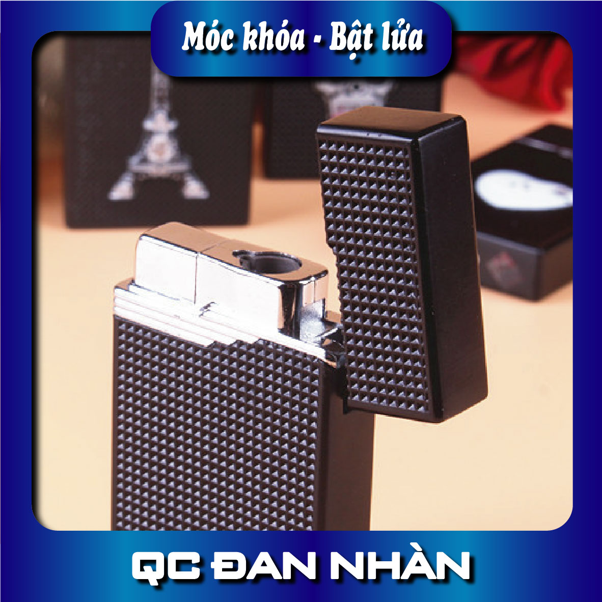bật lửa zippo hình đầu lâu có đèn led nhấp nháy
