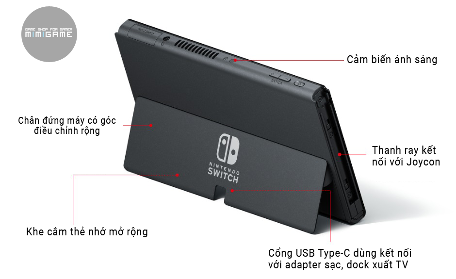 [HCM] Máy Nintendo Switch Oled White Joycon / Red&Blue Joycon