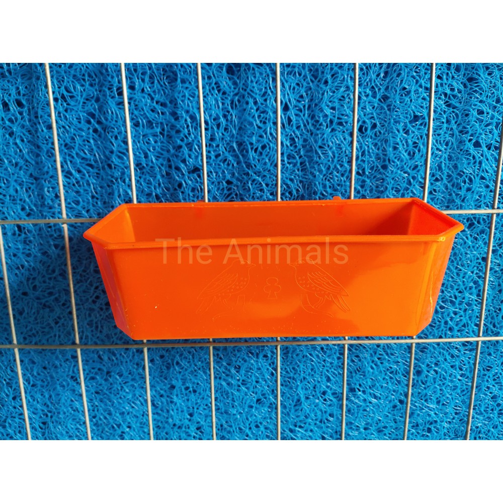 [HCM][Combo 10 cái] Máng đựng thức ăn cho chim vẹt (20x8cm)