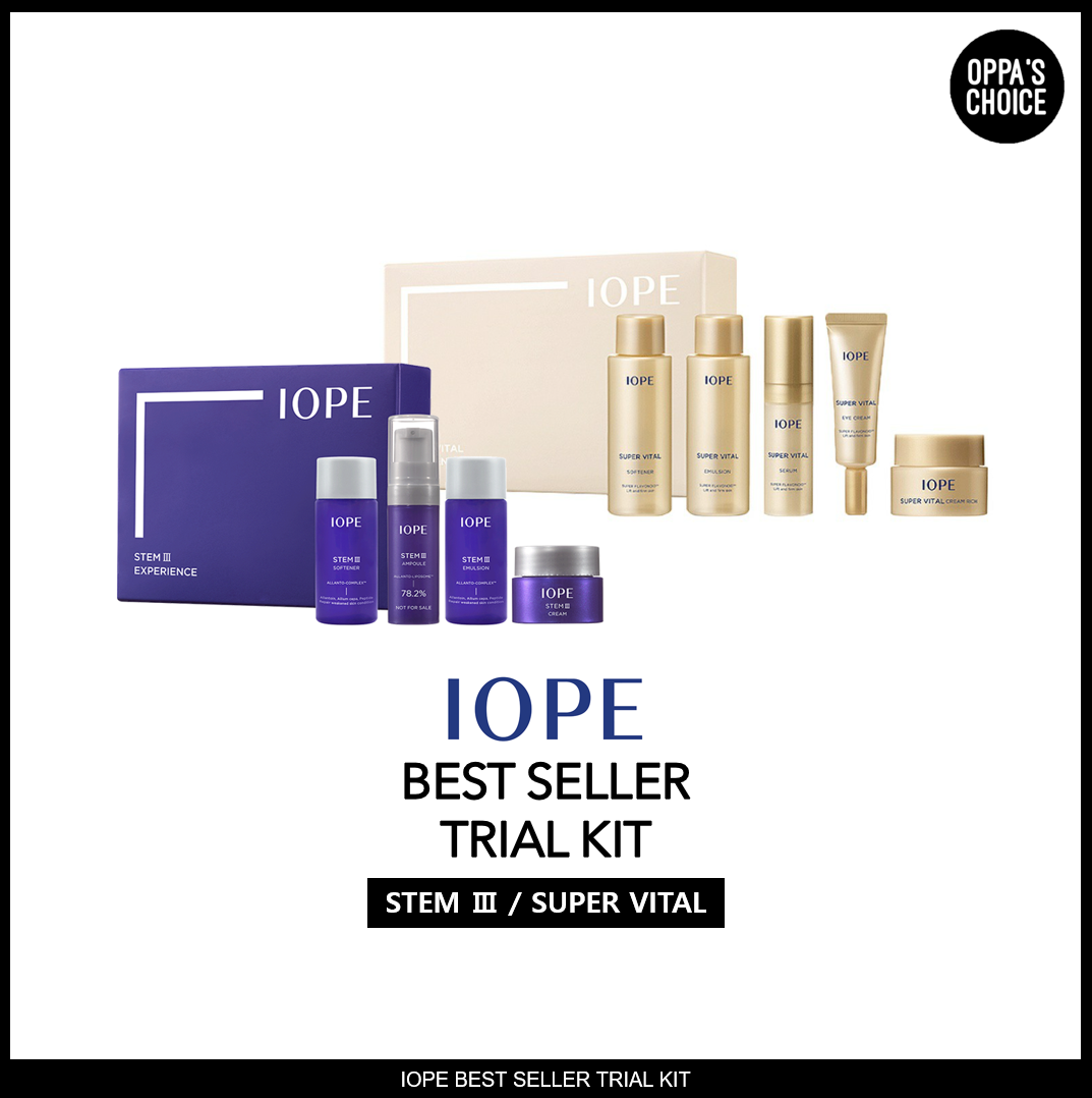 [READY TO SHIP] IOPE BEST SELLER TRIAL KIT(STEM Ⅲ / SUPER VITAL / CREAM RICH)