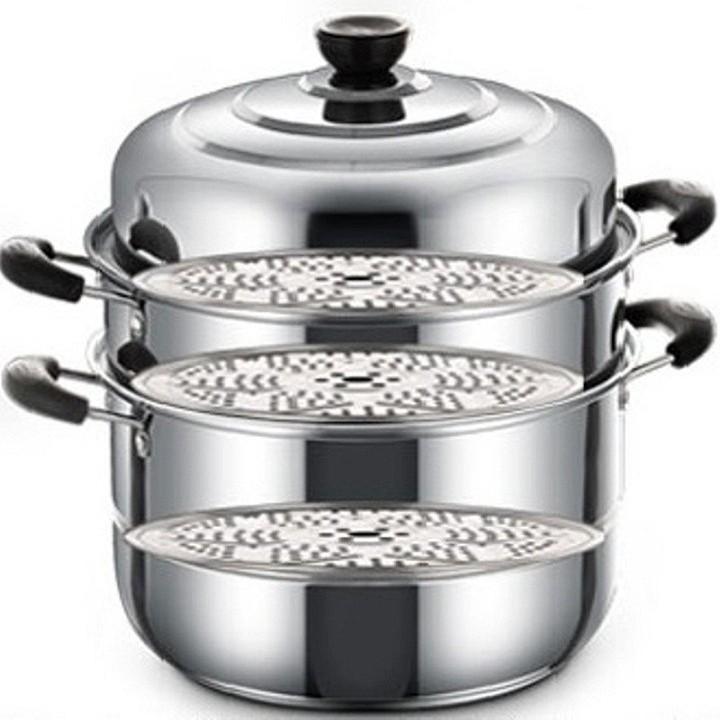 NỒI HẬP 3 TẦNG INOX 304 - NỒI HẤP - NH.3T