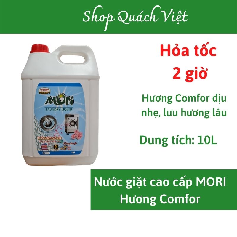 Nước giặt MORI hương Comf, can 10L