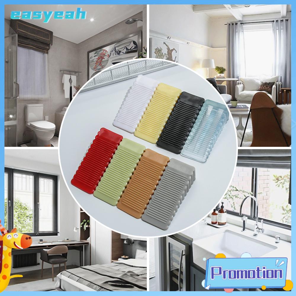 Silicone Door Stopper Non Punching Anti-Collision Home School Self Adhesive Door Wedge Block Wall Protector Baby Safety