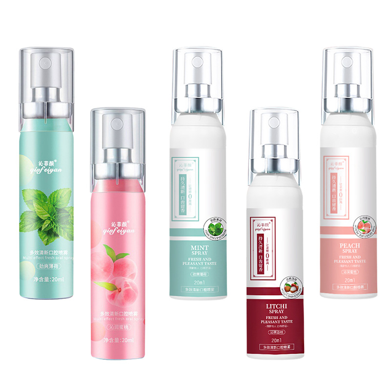 Xịt Thơm Miệng-Đào, Litchi, hương vị bạc hà