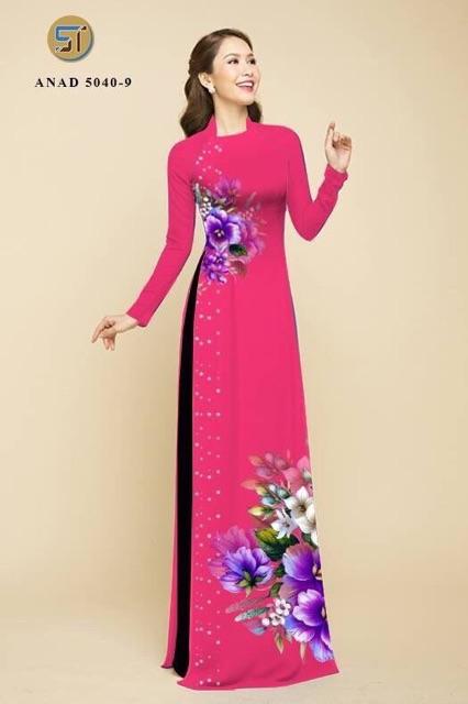 [HCM]Vải áo dài hoa eo
