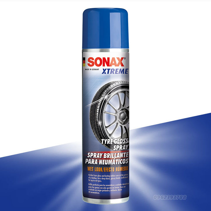 Chai Sonax Xtreme dưỡng bóng lốp xe ô tô Tyre Gloss Spray 235300 (hiệu ứng ướt)