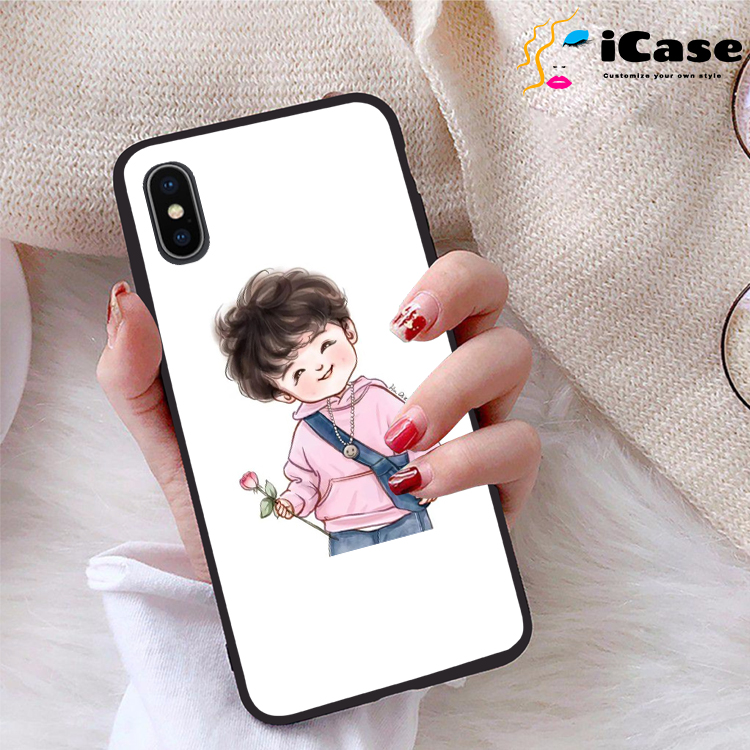 Ốp lưng iPhone X viền dẻo TPU BST Chibi