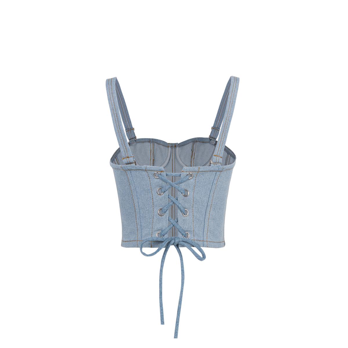 TATICHU - Corset Jean 2 dây - RIN Denim Corset New Version