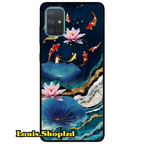 [HCM]Ốp Lưng Dành Cho Samsung Galaxy M51 - A51 - A71 - Sen Hồng Và Koi