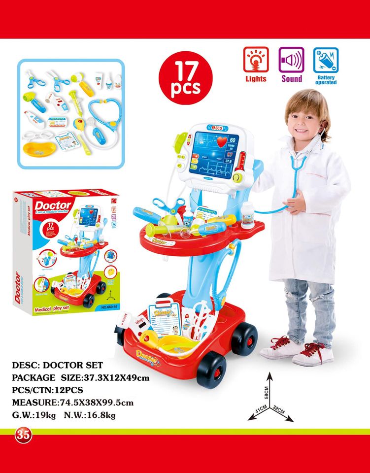 Xe đẩy bác sĩ cỡ lớn cho Bé