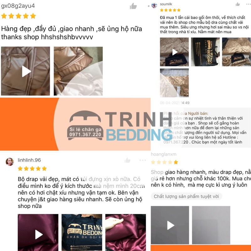 BỘ Ga Gối Mền Phi lụa 1M2x2m 1M4x2m Đặt hàng