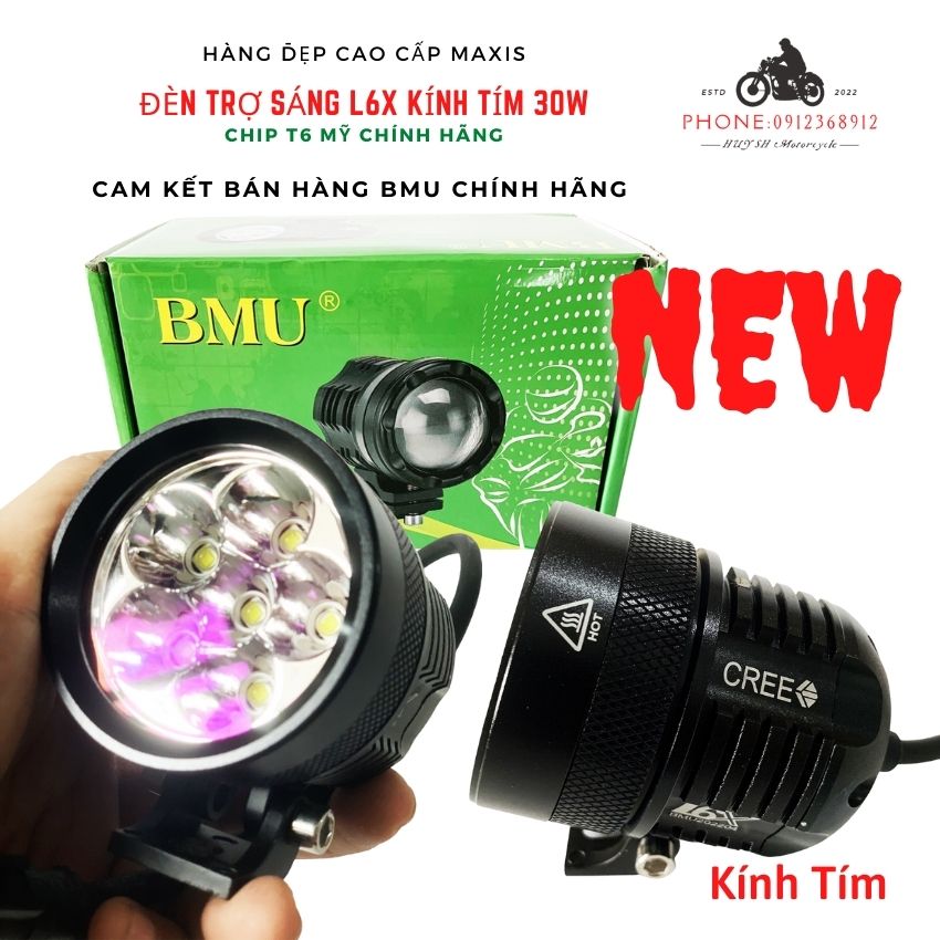 ĐÈN LED TRỢ SÁNG L6X XE MÁY ( SIÊU SÁNG ĐỜI ĐẦU)