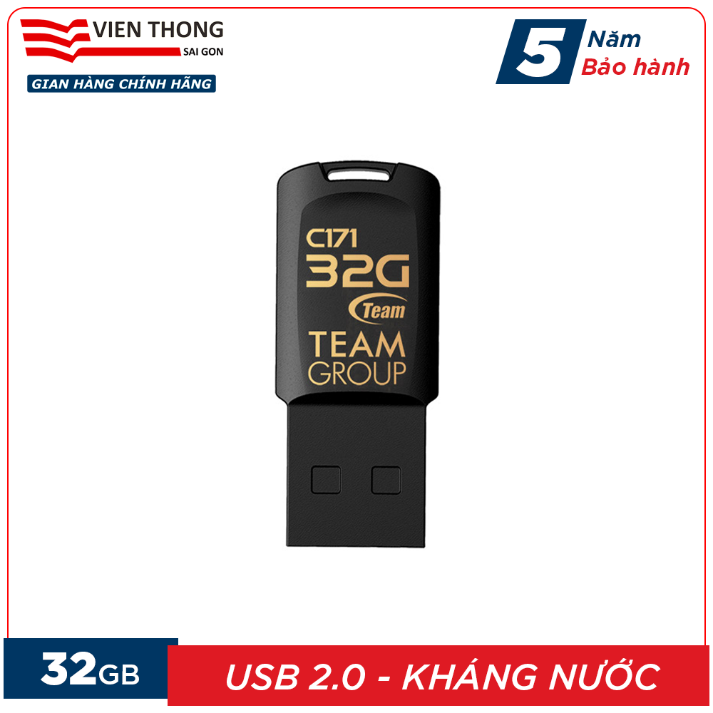 Usb 2.0 team group c171 32gb chống nước taiwan - hãng phân phối chính thức